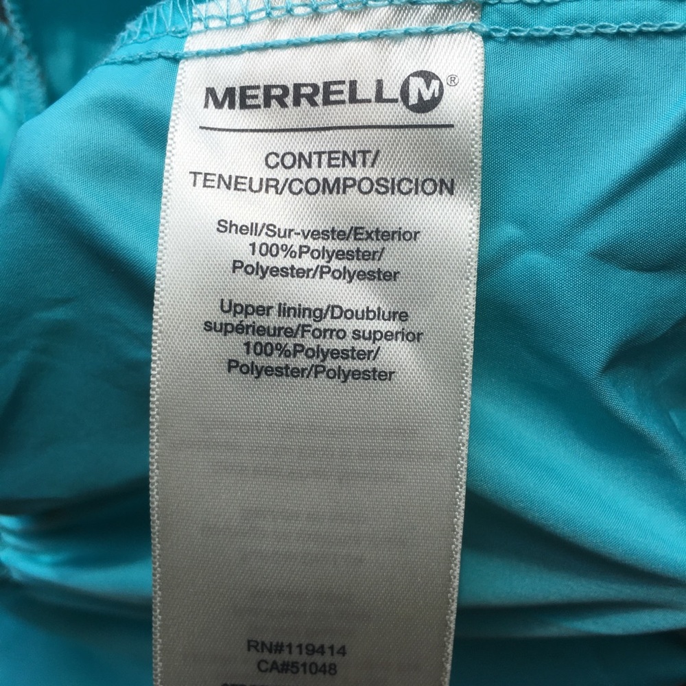 Turquoise Merrell windbreaker size XS - Picture 6 of 12